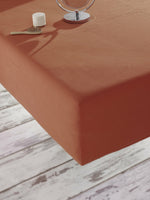 Fitted Sheet, Burnt Orange