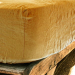 Mustard Linen Fitted Sheet