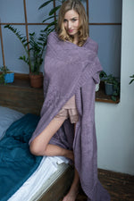 Purple Throw Blanket, Carmel