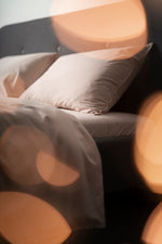 Stonewashed Cotton Bedding Set, Beige