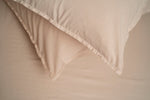 Stonewashed Cotton Bedding Set, Beige