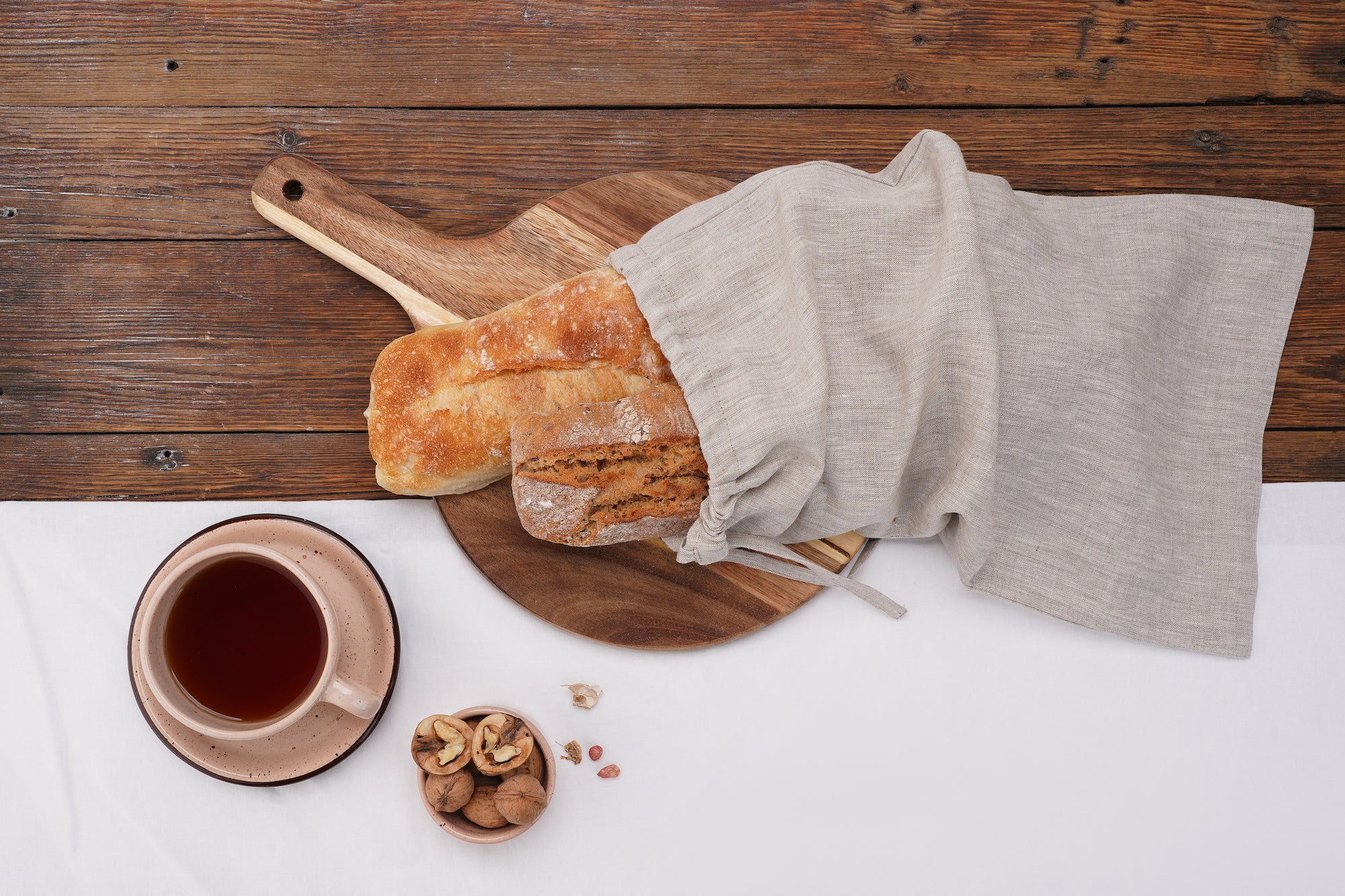 Linen Bread Bag