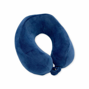 Memory Foam Travel Pillow, Nave Blue