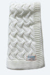 Milk White Blanket Throw, Varanaci