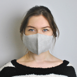Burnt Orange Face Mask, 100 % Pure Linen, Reusable, Breathable, Soft