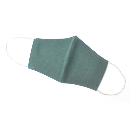 Burnt Orange Face Mask, 100 % Pure Linen, Reusable, Breathable, Soft