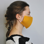 Burnt Orange Face Mask, 100 % Pure Linen, Reusable, Breathable, Soft