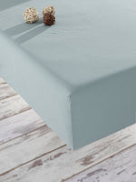 Stonewashed Cotton Bedding Set, Mineral Blue