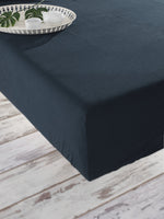 Stonewashed Cotton Bedding Set, Dress Blue