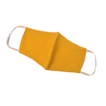 Mustard Face Mask, 100 % Pure Linen, Reusable, Breathable, Soft