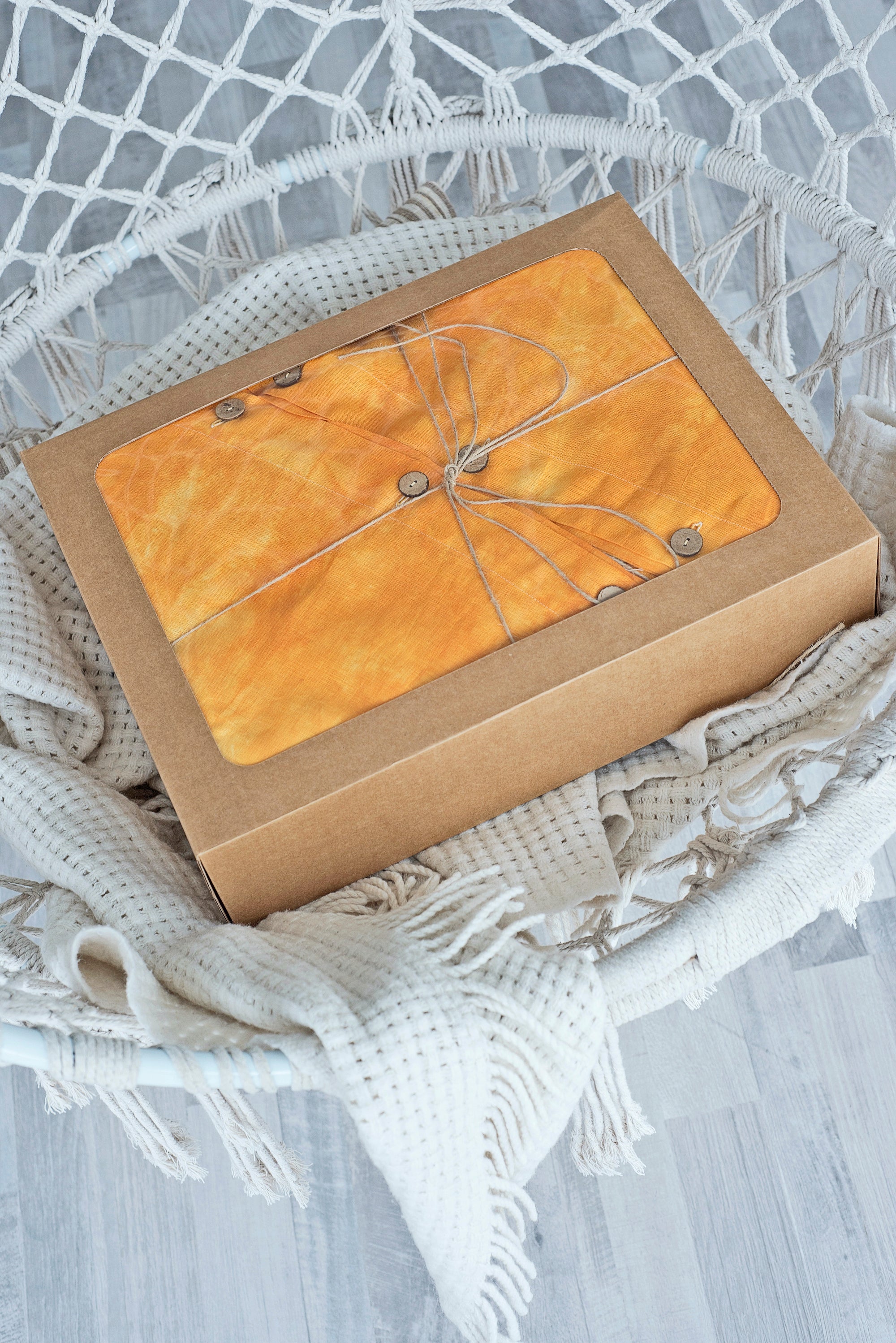 Handmade Duvet Cover Set Autumn Foliage, Linen