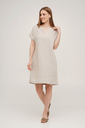 Linen Dress With Pockets
