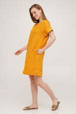 Linen Dress With Pockets