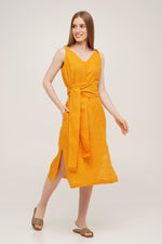 Linen Dress With Pockets