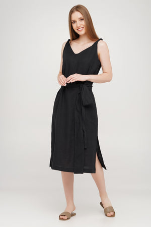 Linen Dress With Pockets