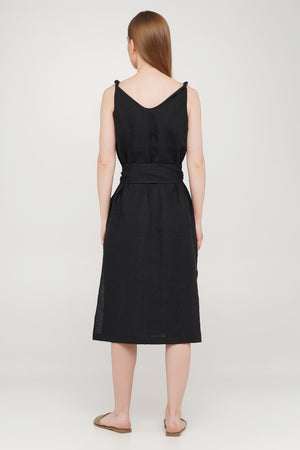 Linen Dress With Pockets