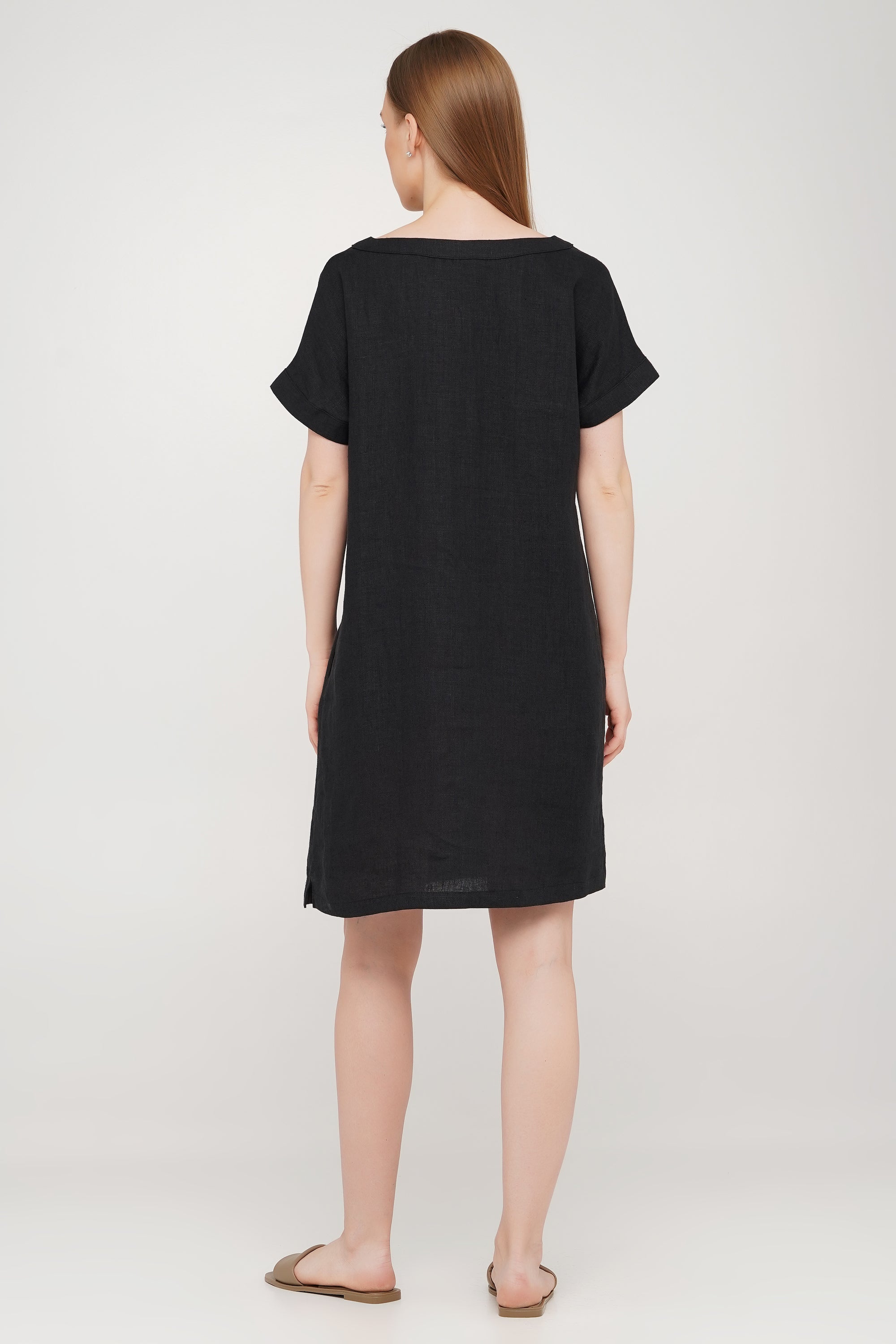 Linen Dress With Pockets