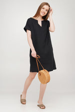 Linen Dress With Pockets
