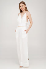 Linen Crop Top