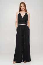 Linen Crop Top