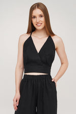 Linen Crop Top