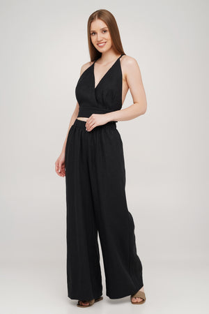 Linen Crop Top