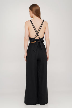 Linen Crop Top