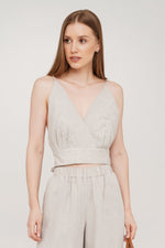 Linen Crop Top