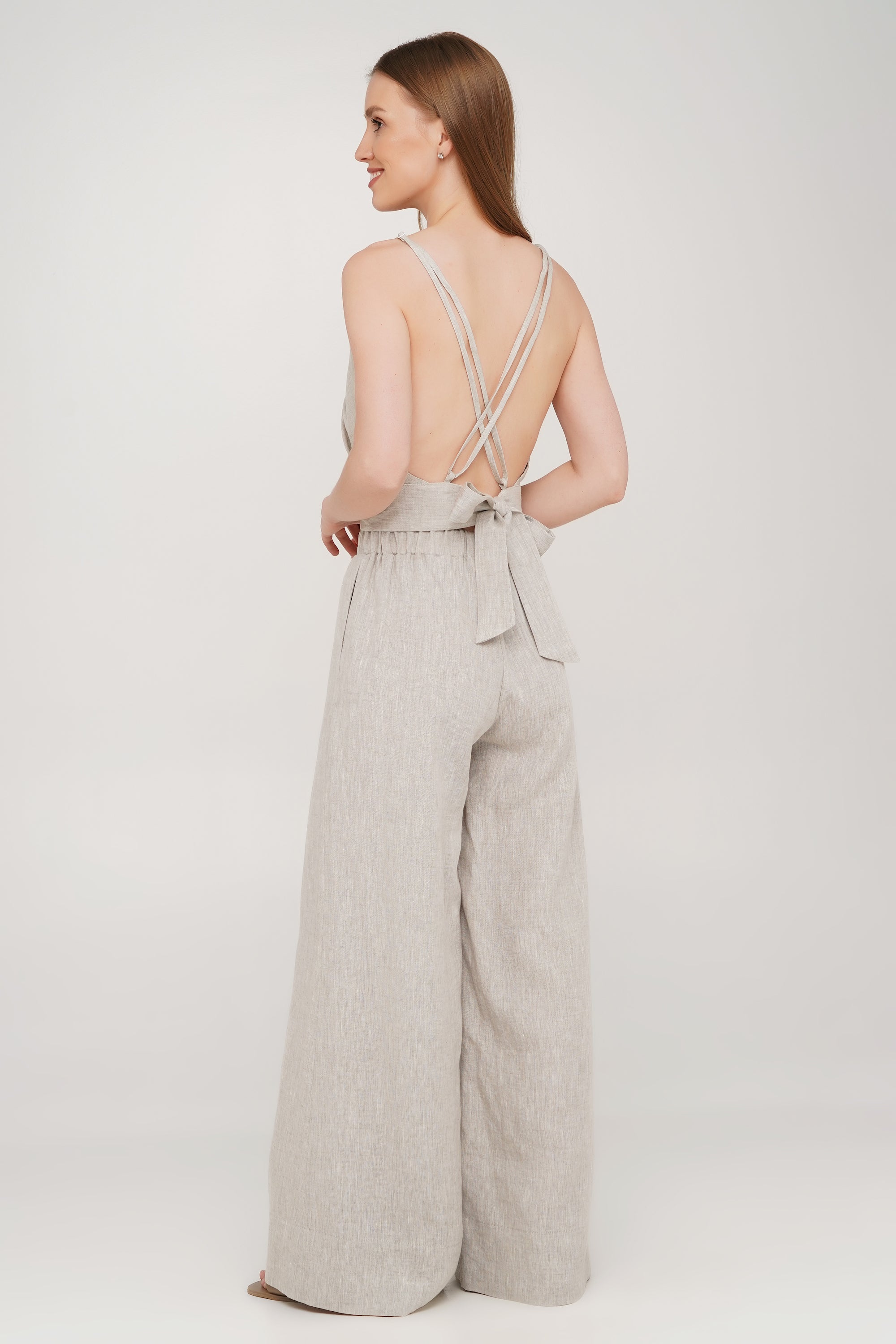 Linen Crop Top