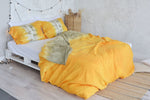 Handmade Duvet Cover Set Autumn Foliage, Linen