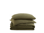 Stonewashed Cotton Bedding Set, Capulet Olive