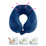 Memory Foam Travel Pillow, Nave Blue