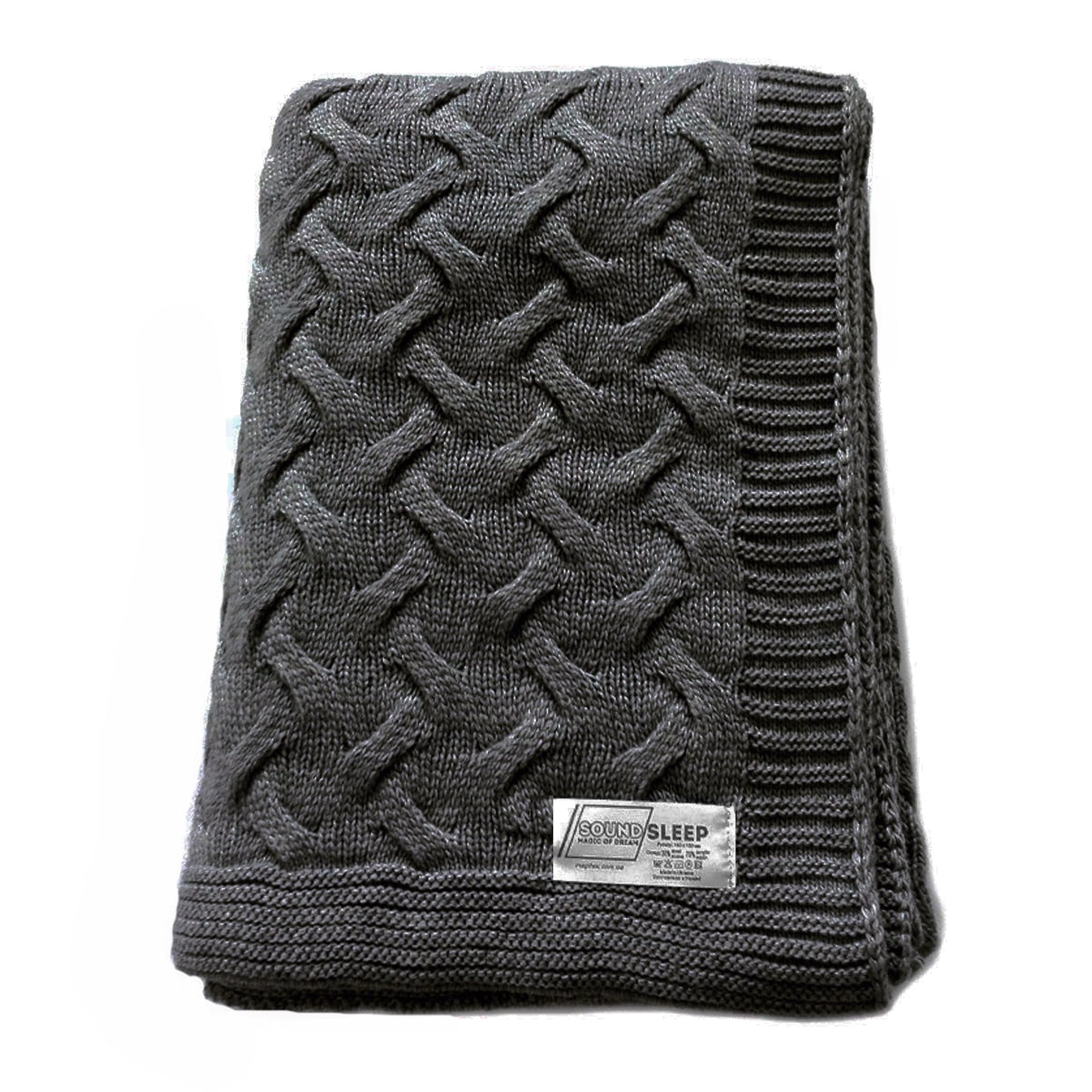Graphite Throw Blanket, Varanaci