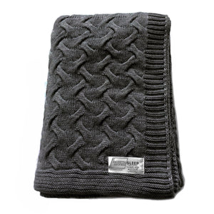 Graphite Throw Blanket, Varanaci