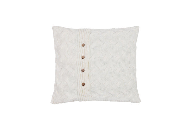 Beige Throw Pillow Case, Varanasi