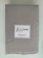 Stonewashed Cotton Duvet Cover Set, Silver
