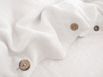 Stonewashed Linen Duvet Cover Set, White
