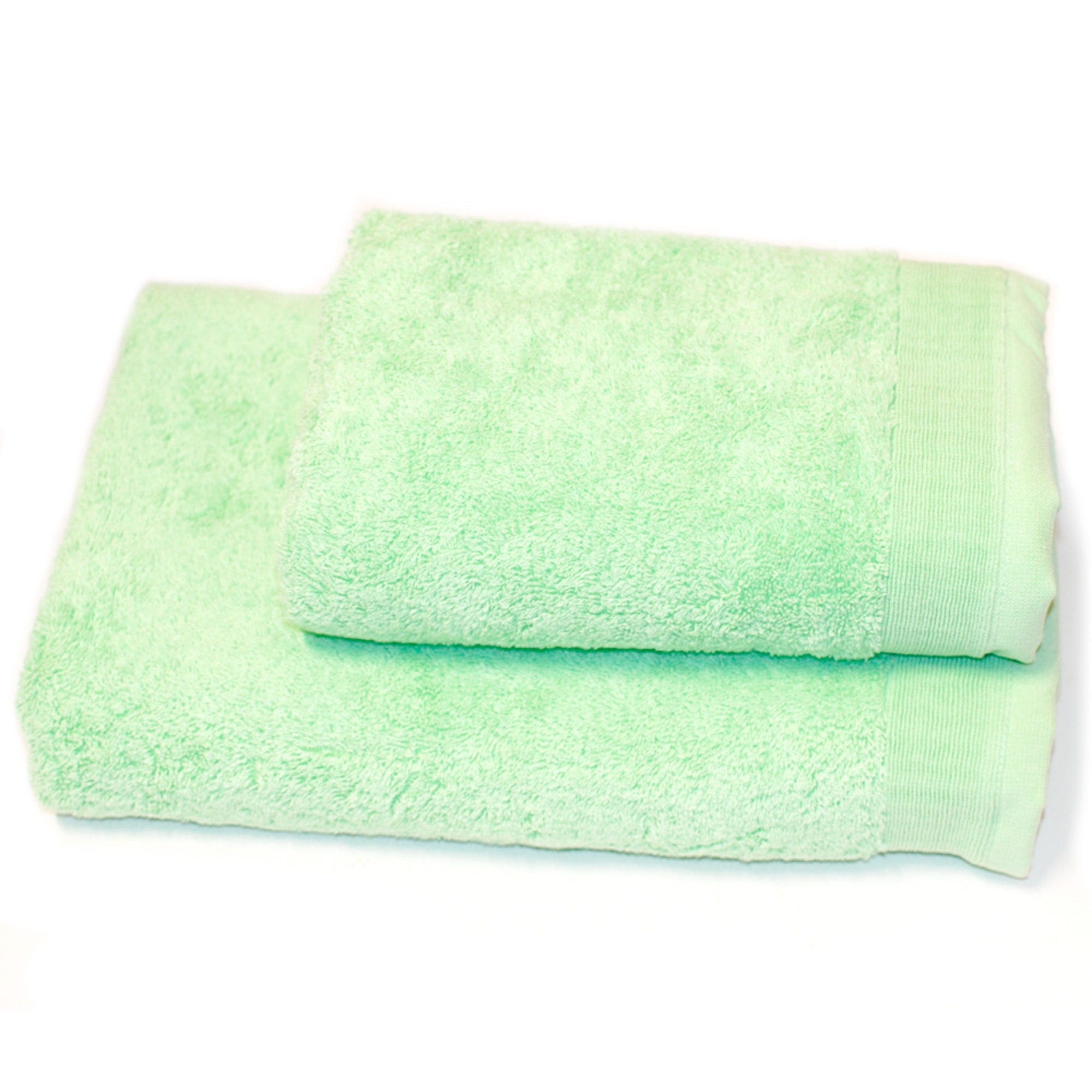 Bath Towel Set 600 grm, 2 Pieces Set: Bath and Face Towel, 100% Natural Terry Cotton, Soft Touch, Super Absorbent