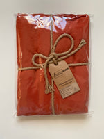 Cotton Pillow Case Set, Burnt Orange