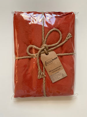 Cotton Pillow Case Set, Burnt Orange