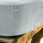 Grey Linen Fitted Sheet