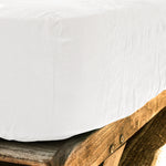 White Linen Fitted Sheet