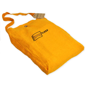 Stonewashed Linen Duvet Cover Set, Mustard
