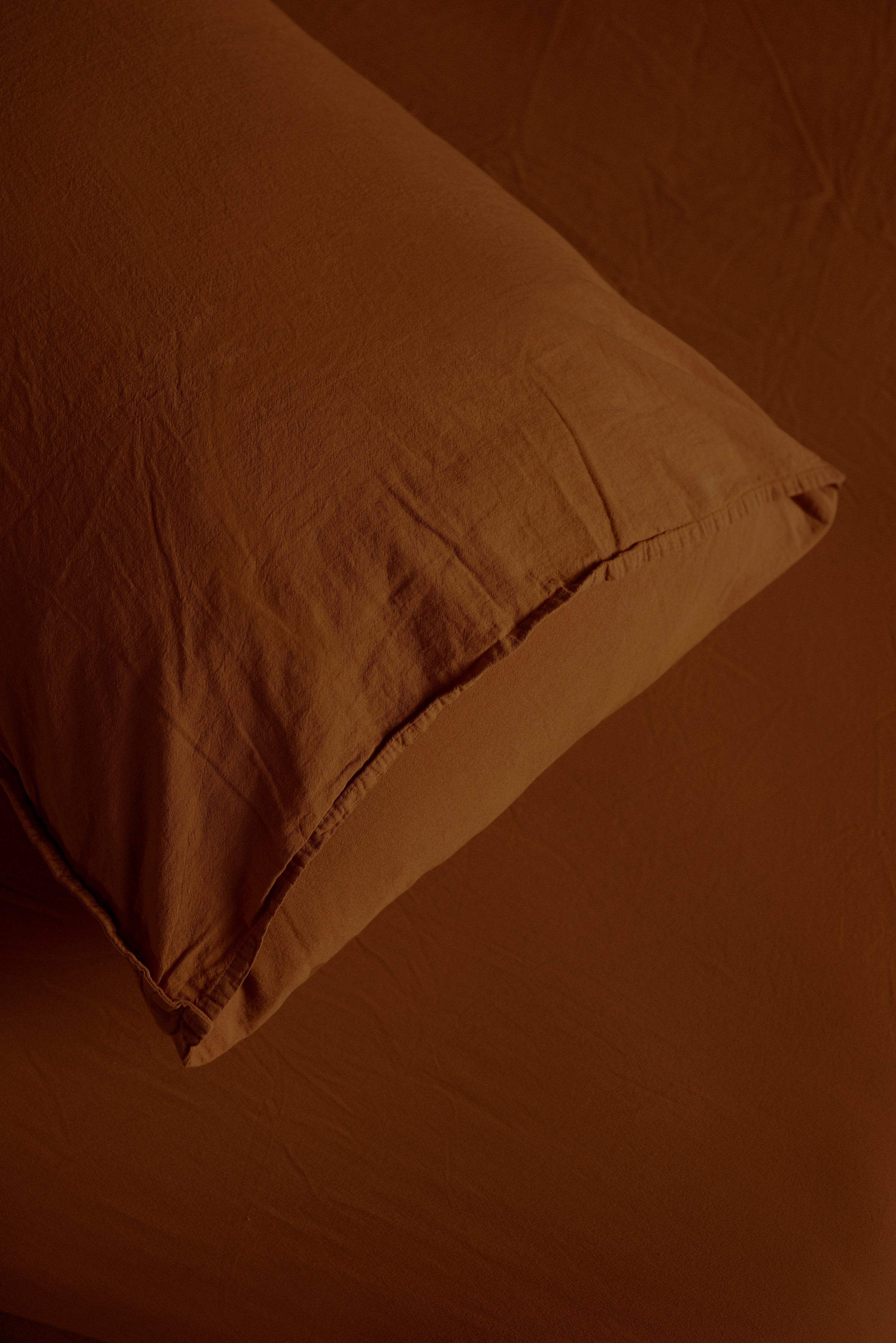 Cotton Pillow Case Set, Cinnamon