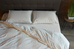 Stonewashed Cotton Bedding Set, White