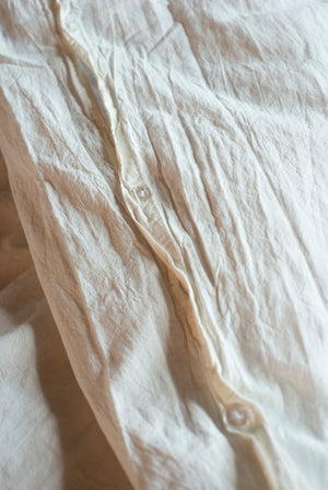 Stonewashed Cotton Bedding Set, White