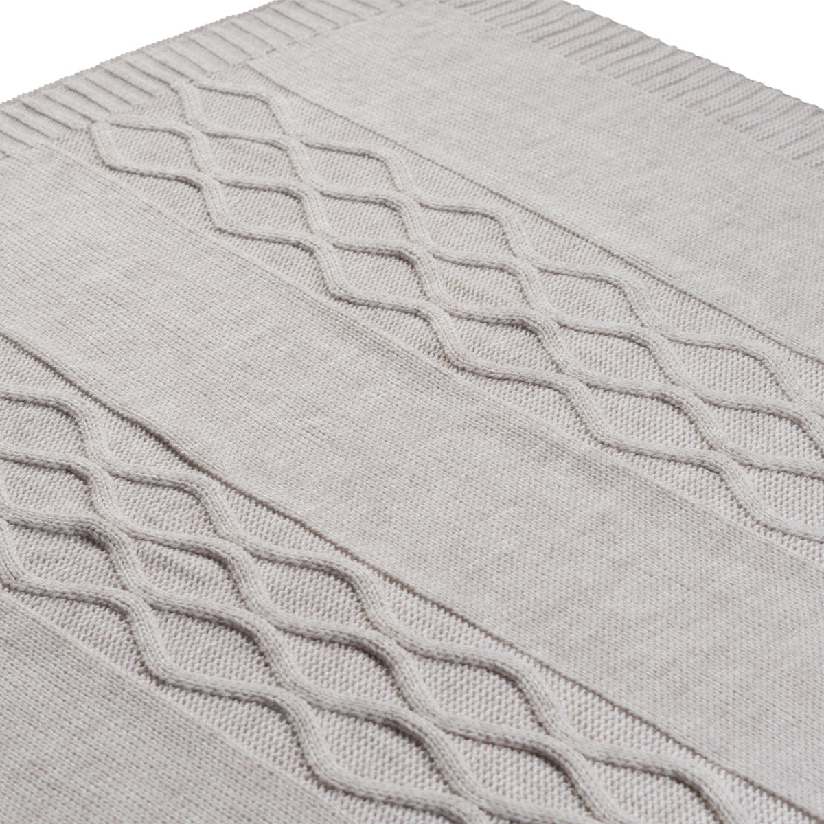 Light Grey Throw Blanket, Carmel