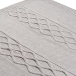 Light Grey Throw Blanket, Carmel