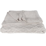 Light Grey Throw Blanket, Carmel
