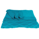 Sea Wave Throw Blanket Throw, Carmel